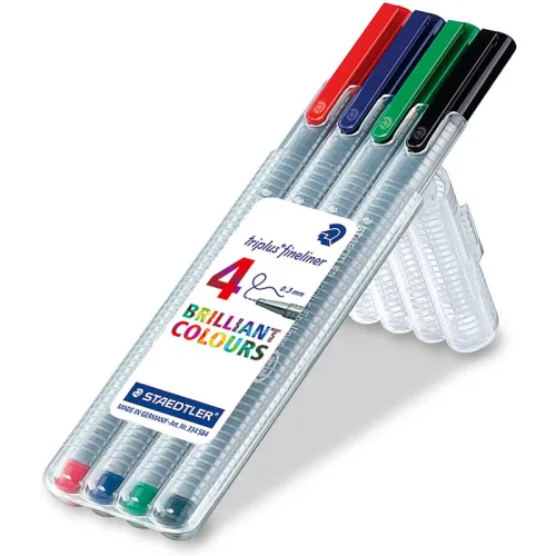 Staedler Fineliner triplus Brilliant Colours, 4er Etui - für Bibel