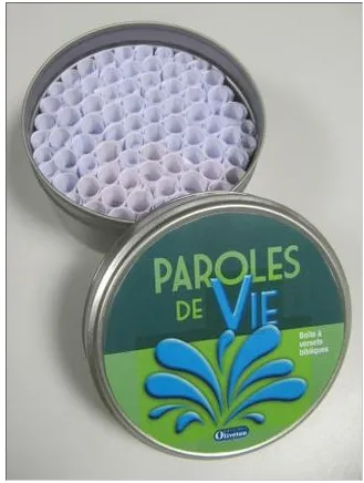 Paroles de vie - Boîte à versets bibliques