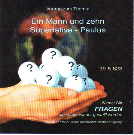 Ein Mann und zehn Superlative - CD