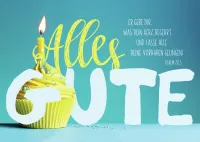 Minikarten Geburtstag - Set mit 4 verschiedenen Motiven ä 3 Stück