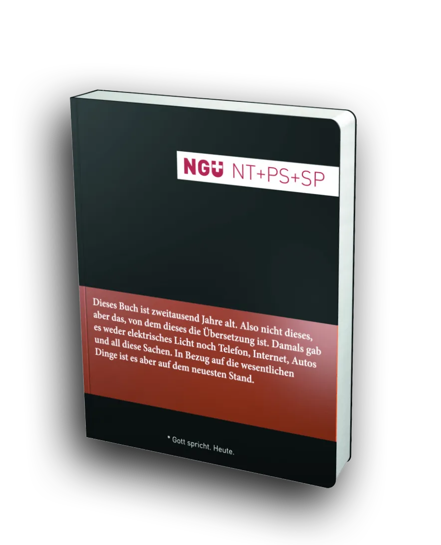 NGÜ NT mit Psalmen und Sprüchen - Mini-Ausgabe - broschiert schwarz