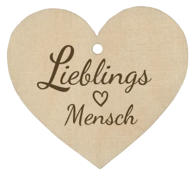 Holzherz Lieblingsmensch