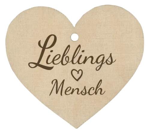 Holzherz Lieblingsmensch