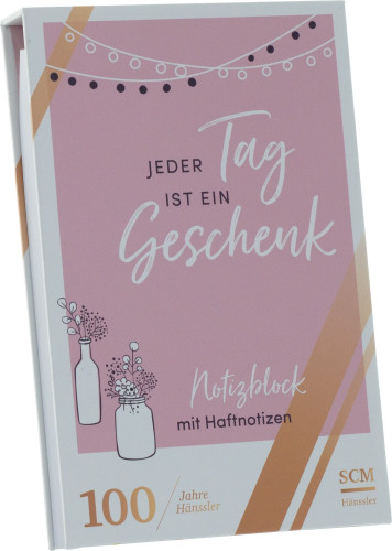 Jeder Tag ist ein Geschenk - Notizblock mit Haftnotizen