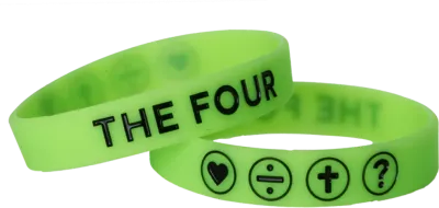 THE FOUR - ARMBAND NEONGRÜN 150 mm