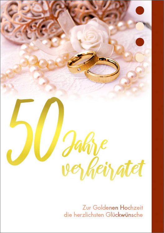 Doppelkarte 50 Jahre verheiratet