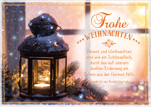 Postkarte Advent und Weihnachten - 12 Stück pro Päckchen