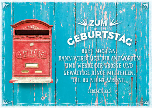 Postkarte Briefkasten - 12 Stück pro Päckchen