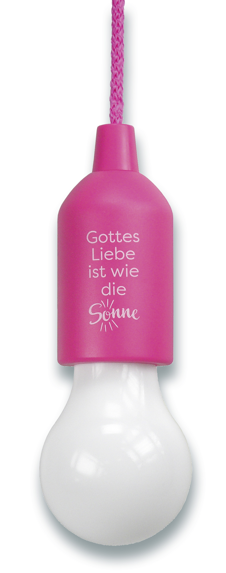 LED-Lampe zum Aufhängen (pink)