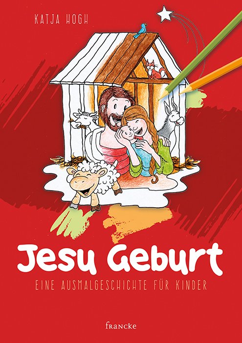 Jesus Geburt - Malbuch