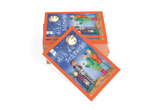 Ach du Schreck - Faltblatt für Halloween - Leporello