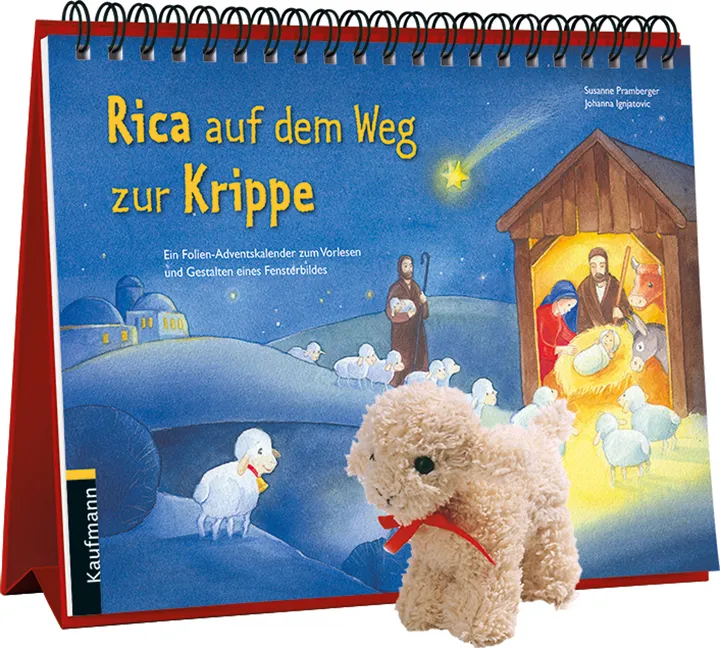 Rica auf dem Weg zur Krippe (Aufstell-Adventskalender) - 21,6cm x 29,8cm
