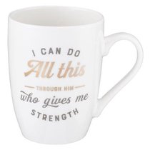 Tasse " I can do all this Through him who gives me Strength" - ca 2 dl