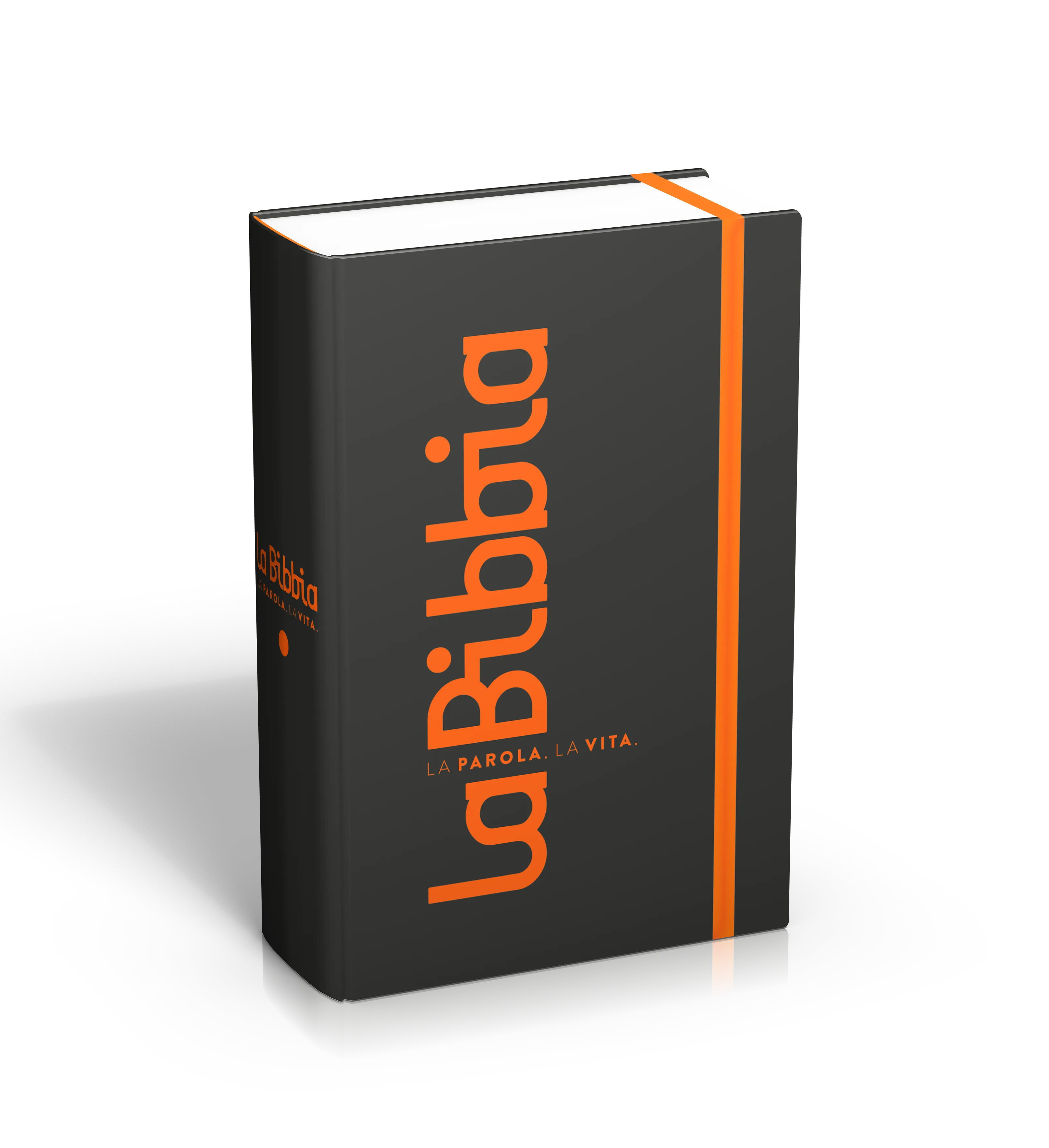 Italien, Bible format mini NR2006, couverture rigide Skyvertex noir avec elastique