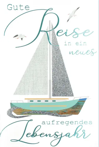 Doppelkarte Segelschiff