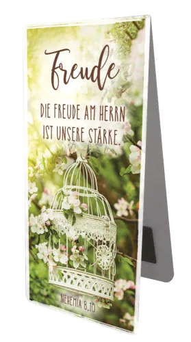 Magnet Lesezeichen Freude Vogelkäfig