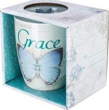 Butterfly Blessings Blue Grace Mug - Tasse