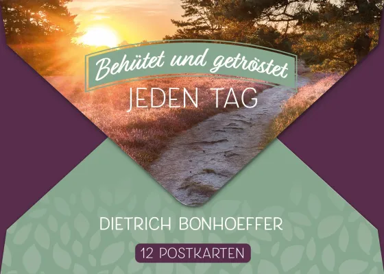 Behütet und getröstet jeden Tag (12 Postkarten)
in praktischer Geschenkbox mit Magnetverschluss