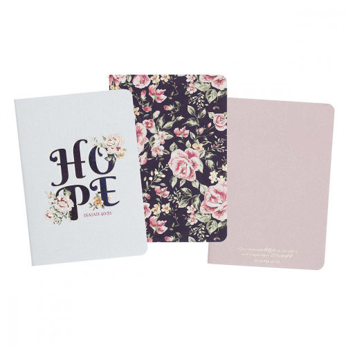 Set of three Notebooks - hope - liniert