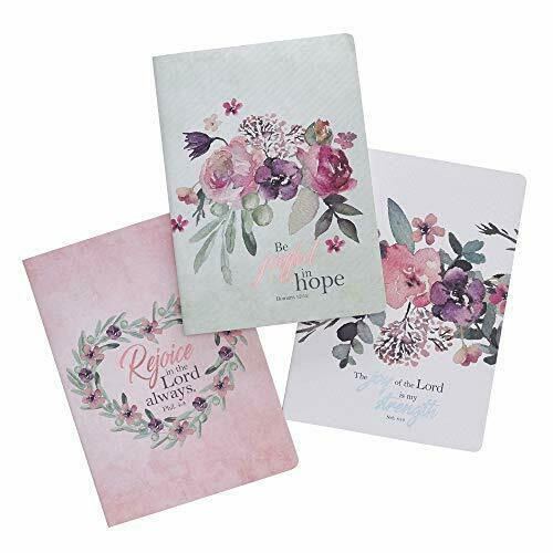 Set of three Notebooks - Be joyful in hope - liniert rejoice