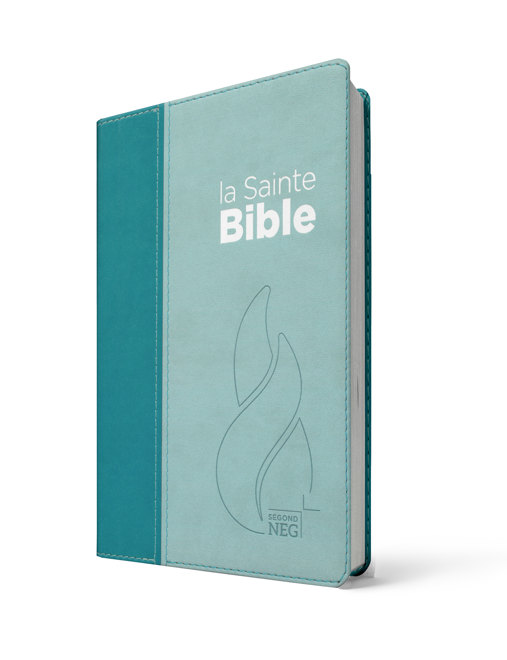 Bible Segond NEG compacte - couverture souple, Vivella duo bleu lagon et bleu ciel
