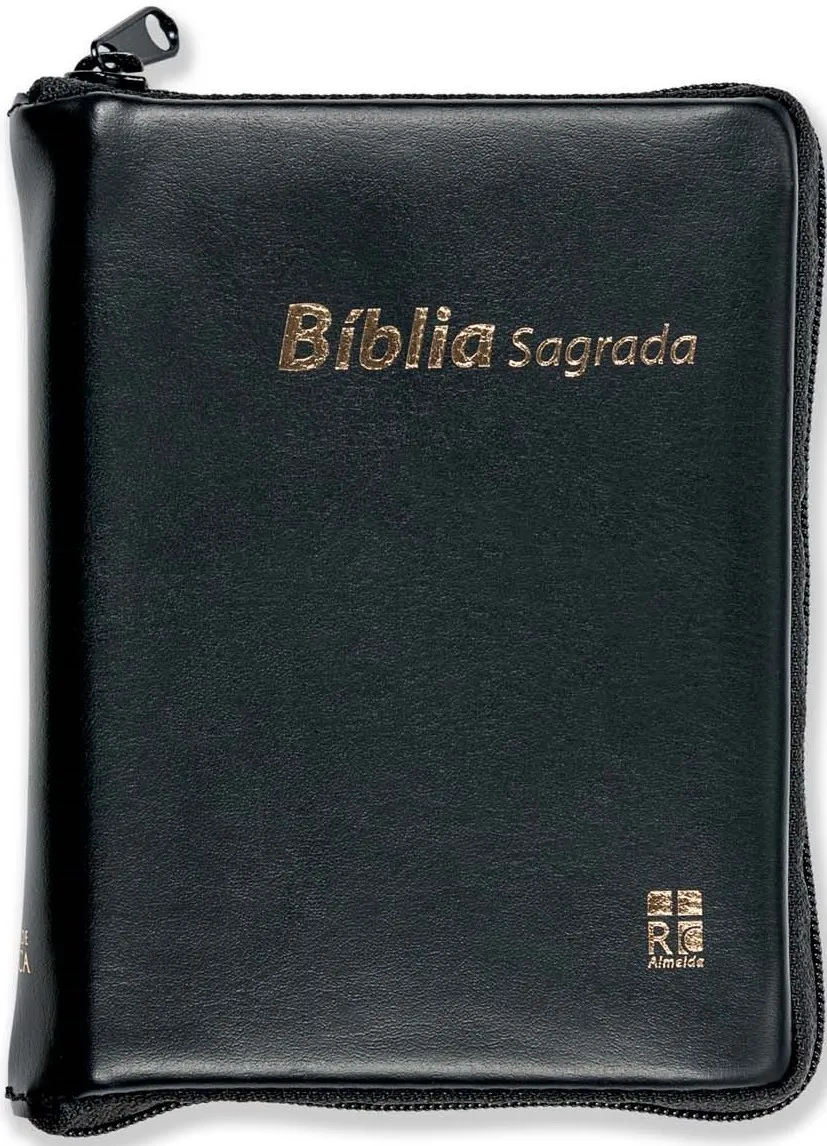 Portugiesisch, Bibel Almeida RC, DN 22Z - kompakt, vinyle schwarz, Reissverschluss [Almeida...