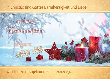 Kleinkärtchen "Weihnachten" - Serie mit 12 Kleinkärtchen