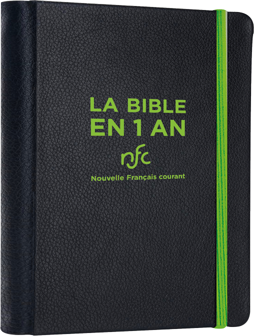 Bible Nouvelle Français courant, Bible en un an - Souple simili cuir noir - sans deutérocanoniques