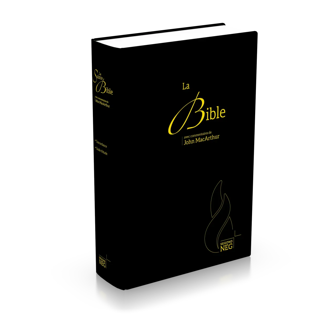 Studienbibel Segond NEG MacArthur, französisch - Hardcover, Skyvertex schwarz