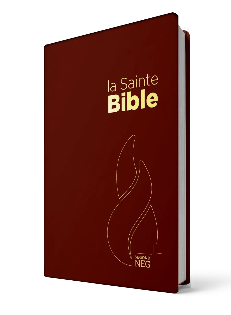 Bible Segond NEG, compacte, grenat - couverture souple, flexa