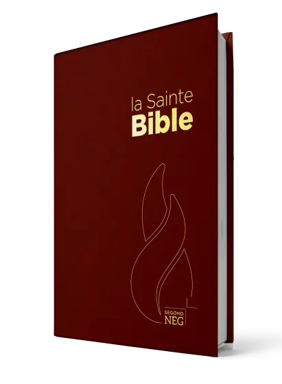 Bible Segond NEG, compacte, grenat - couverture  rigide