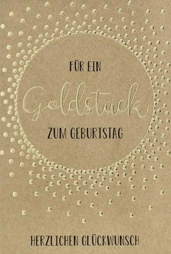 Doppelkarte Goldstück