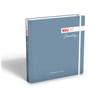 NGÜ Neues Testament - Journaling-Ausgabe, gebunden blau mit Gummiband