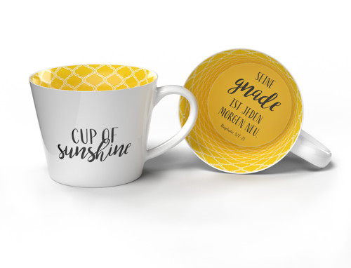 Henkeltasse: Cup of Sunshine - Fassungsvermögen ca. 350 ml