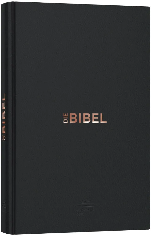 Schlachter 2000 - Leder-Einband, Farbschnitt, Fadenheftung, Versanfänge am Zeilenbeginn