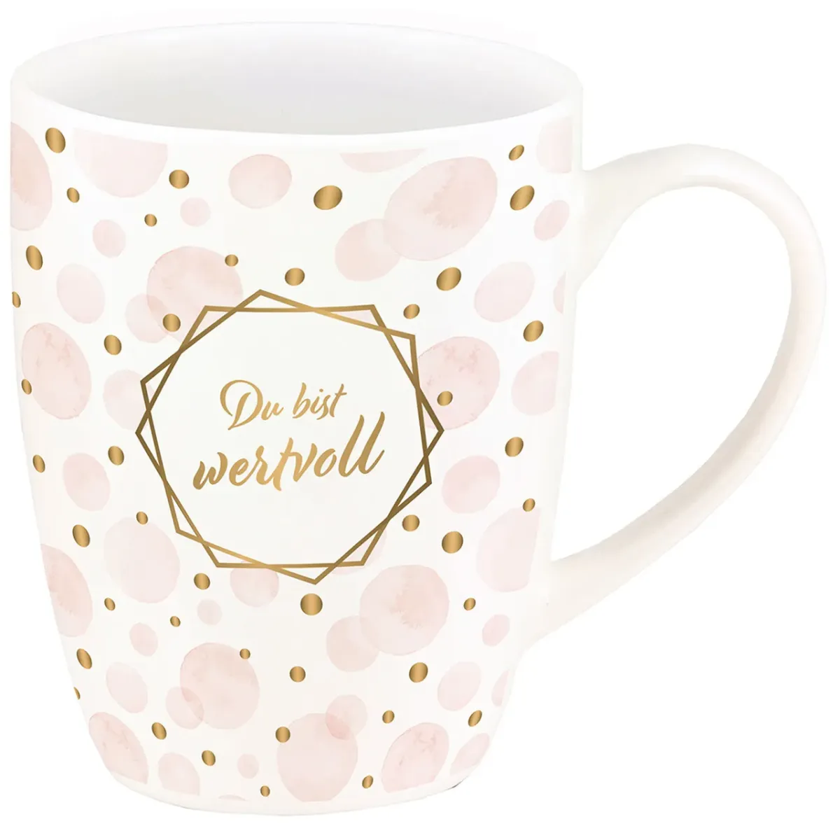 Tasse - Du bist wertvoll - weiss, 310ml