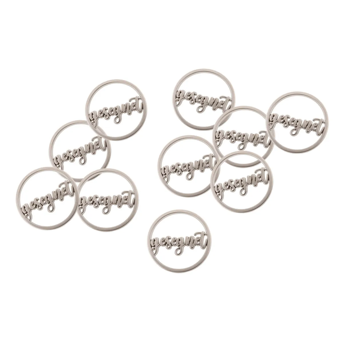 Gesegnet - Einkaufswagenchip (10 Stück) - Metall