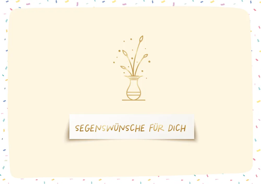 Doppelkarte Segenswünsche für Dich GF