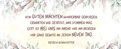 Metallschild Von guten Mächten