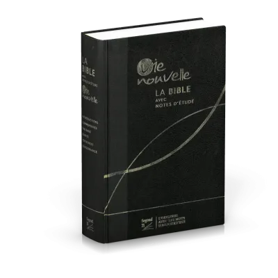 Studienbibel Vie nouvelle, Segond 21, französisch,schwarz - Hardcover Leinen und Skyvertex