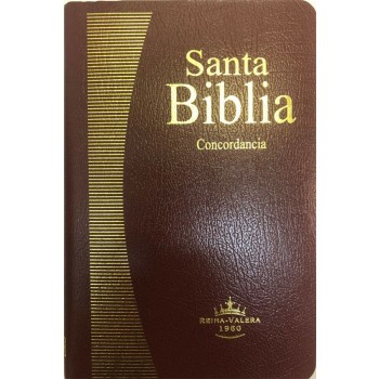 Espagnol, Bible, Reina Valera 1960, similicuir grenat, av.concordance - Format moyen, caractères...