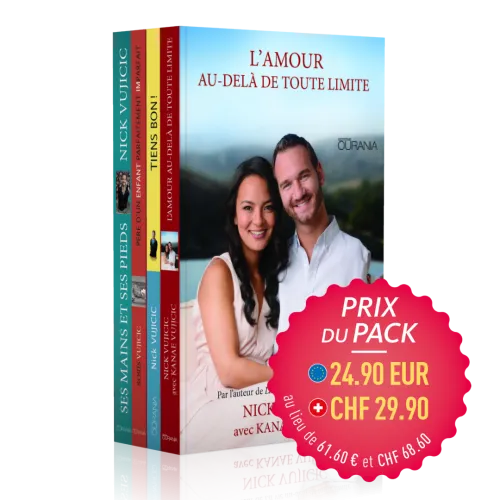 Pack spécial Nick Vujicic - 4 titres: L'Amour au-delà de toute limite / Ses mains et ses pieds /...