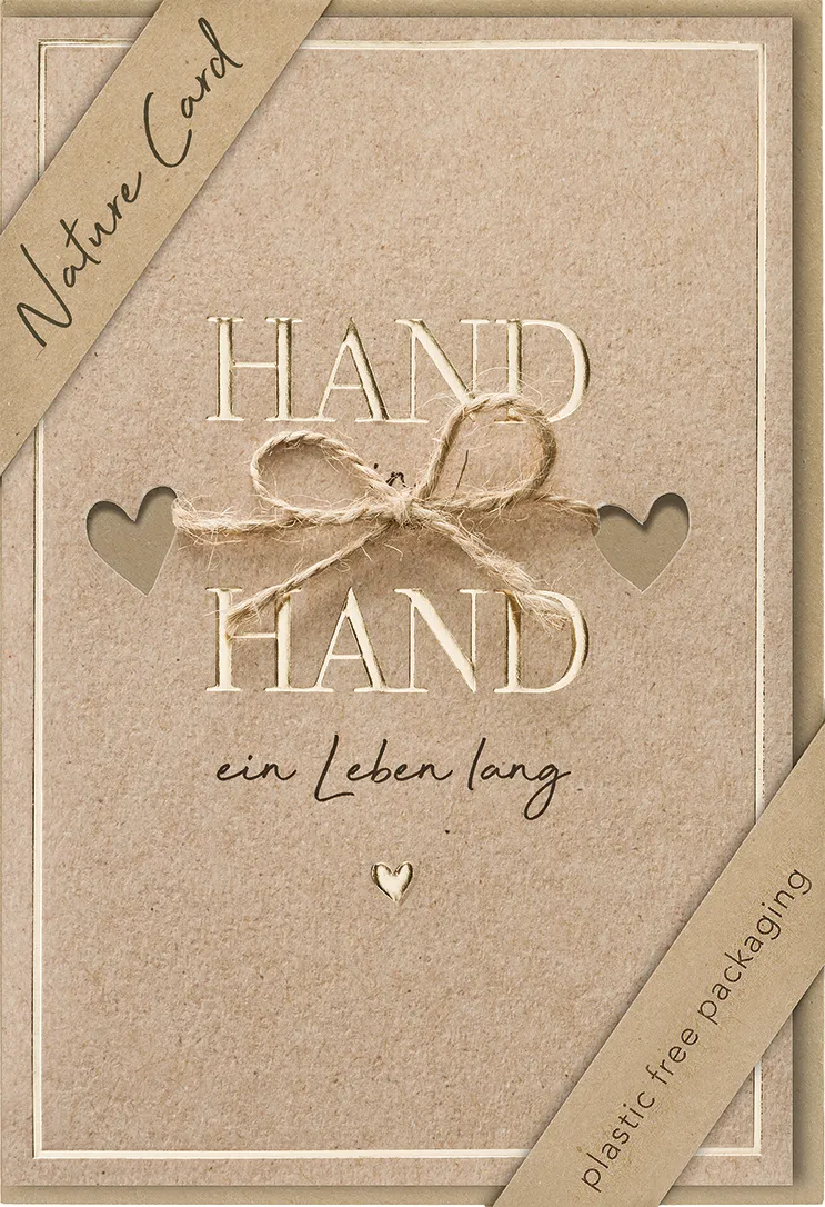 Faltkarte Hand in Hand NC