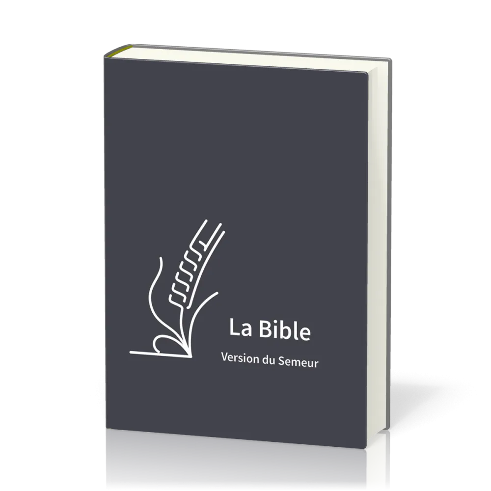 Bible Semeur 2015, couverture textile semi-souple bleue marine, tranche blanche
