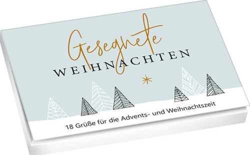 Gesegnete Weihnachten (Postkarten-Set) - 18 Grüsse für die Advents- und Weihnachtszeit