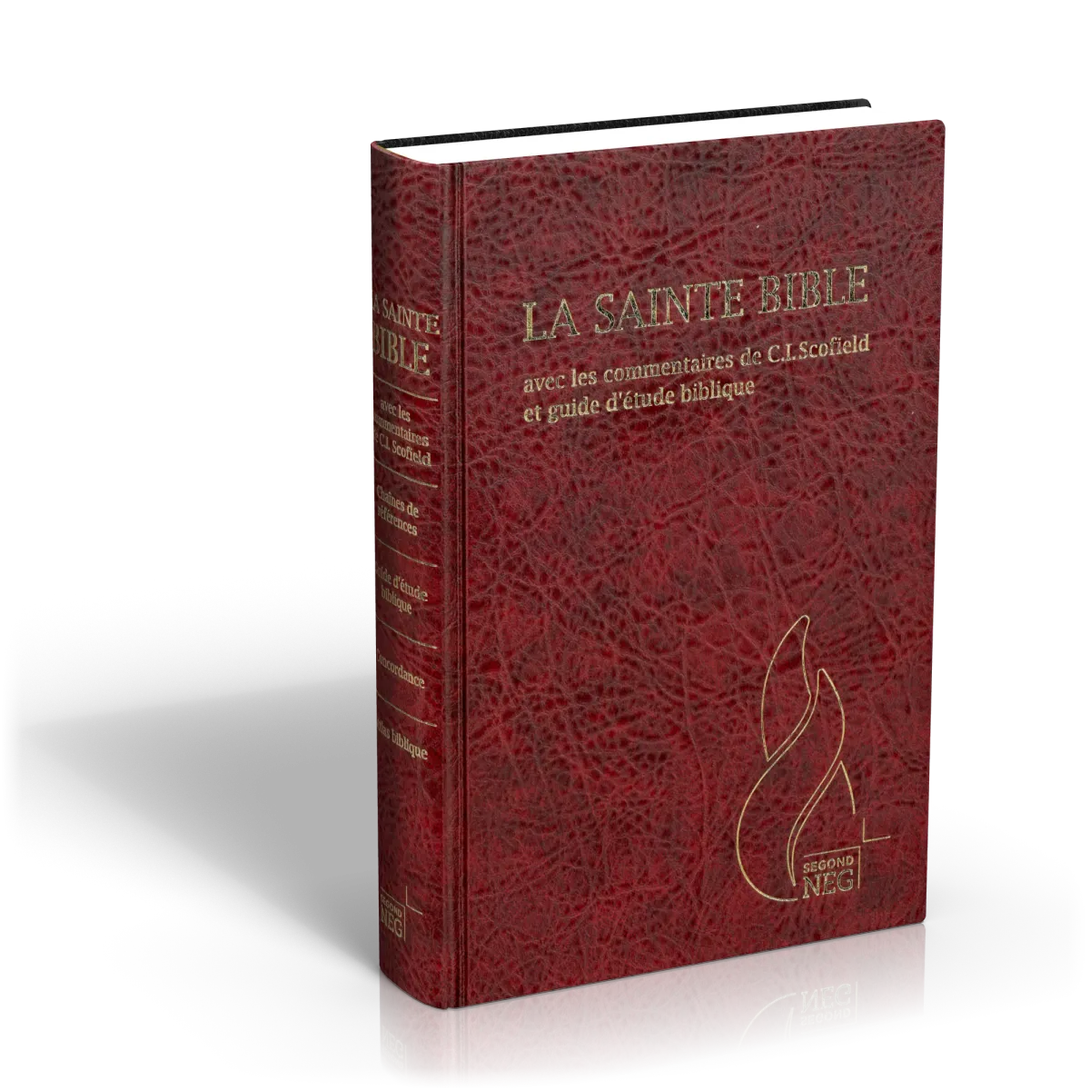 Segond NEG Studienbibel Scofield, französisch, granatrot - Hardcover, Skyvertex