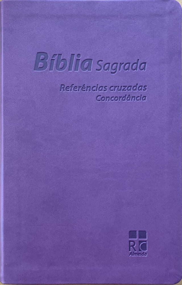 Portugiesisch, Bibel Almeida Revidiert und Korrigiert, Kunstleder, lila