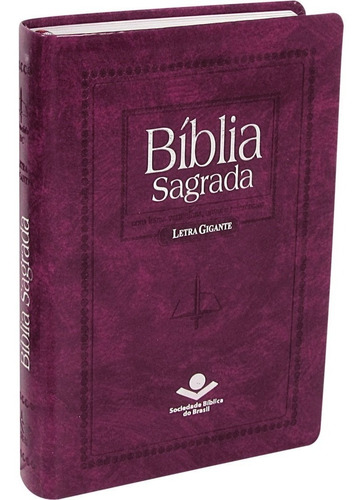 Portugiesisch, Bibel Almeida Revidiert und Korrigiert, Grossschrift, Kunstleder, lila