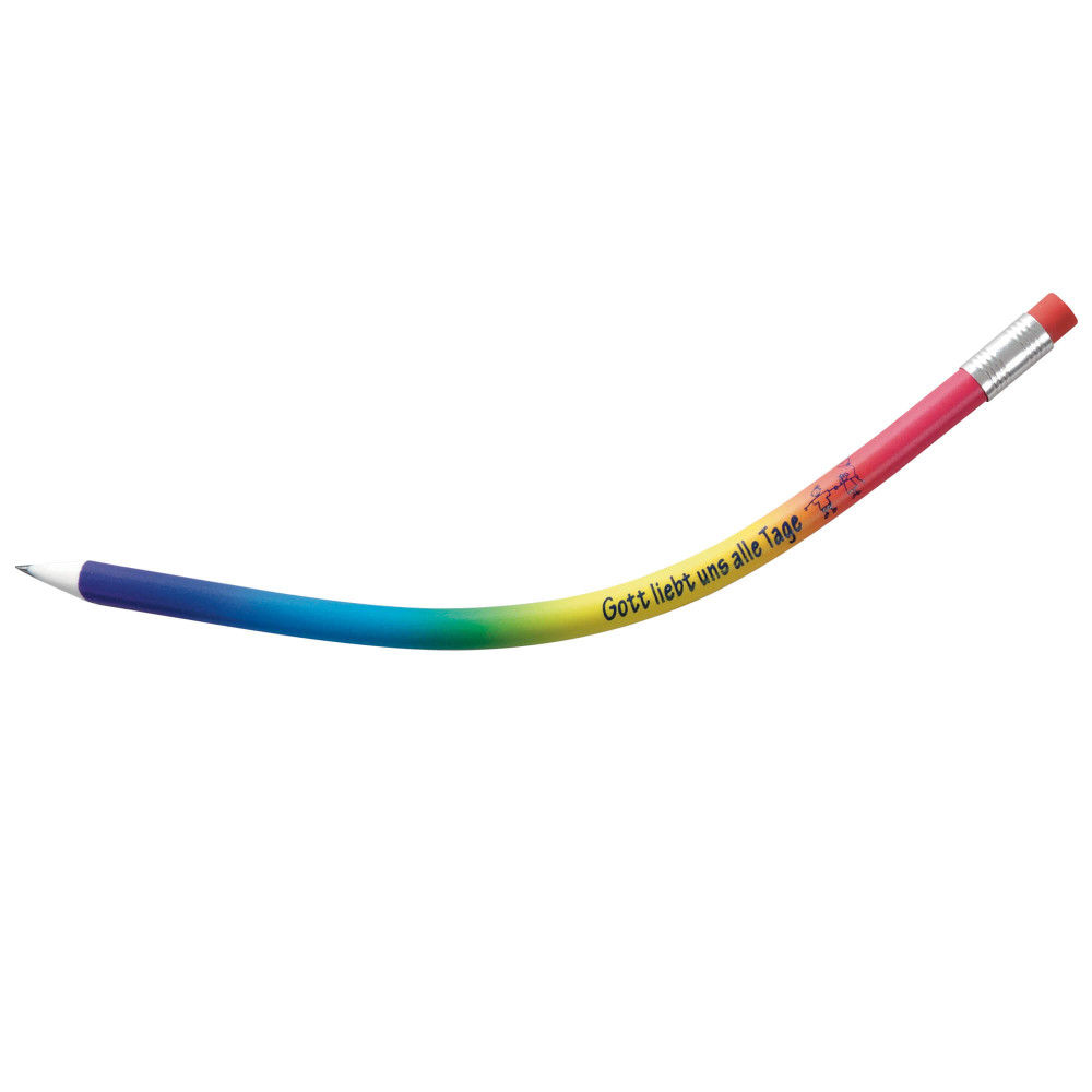 Gott liebt uns alle Tage - Bleistift flexibel (Regenbogen)