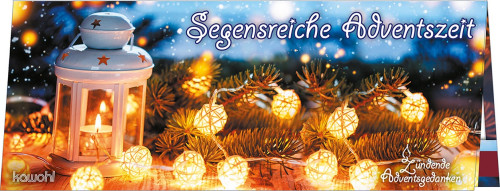 Segensreiche Adventszeit (Zündende Adventsgedanken) - Streichholzbrief